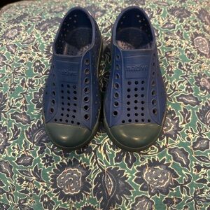 Native Blue Water Shoes with Perforated Design